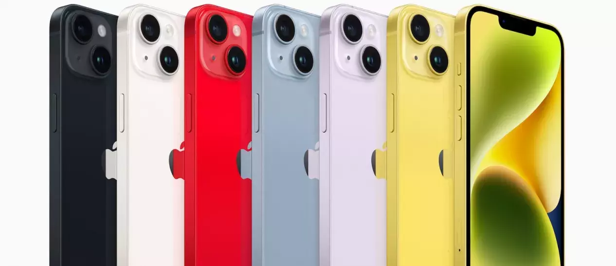 iPhone 14 series with new iPhone 14 yellow