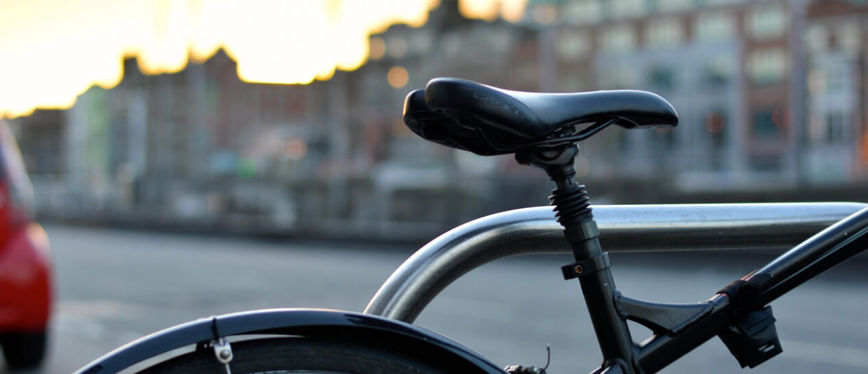 bike in sunset