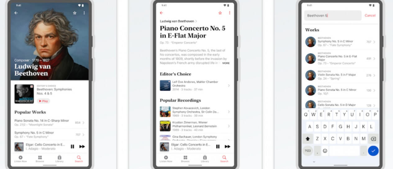Apple Music Classical app interface
