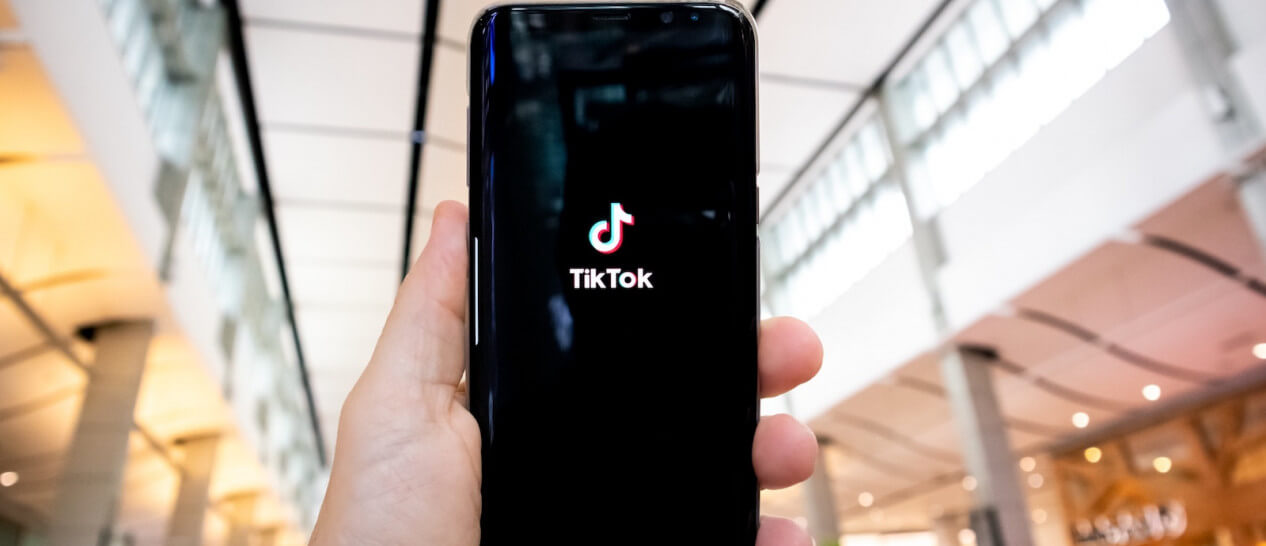 smartphone with TikTok app