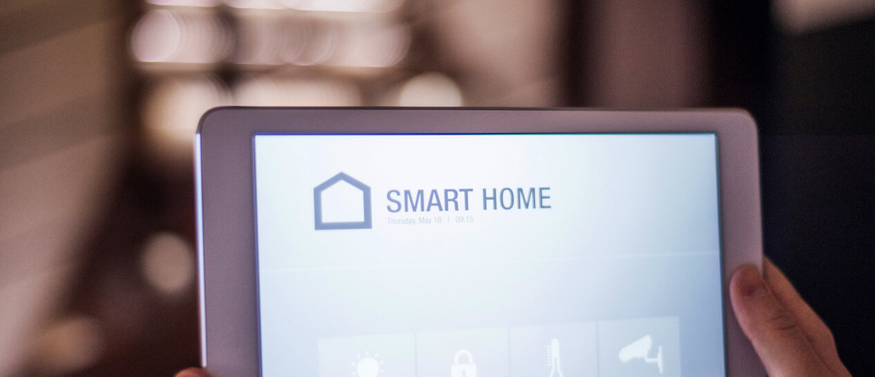 smart home app screen