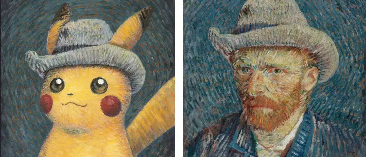 pikachu van gogh museum