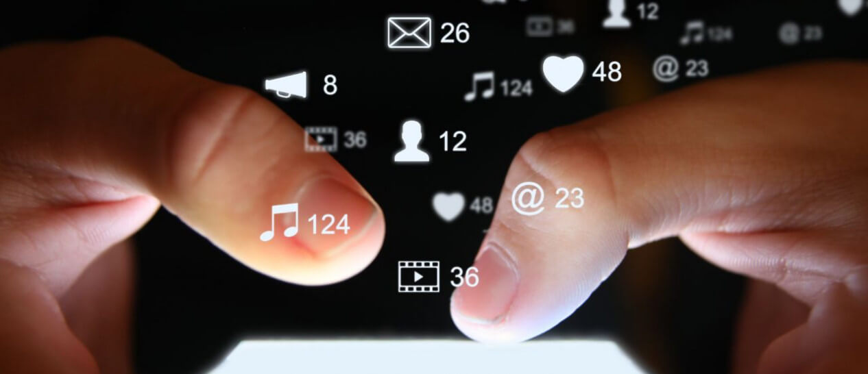 fingers on smartphone screen