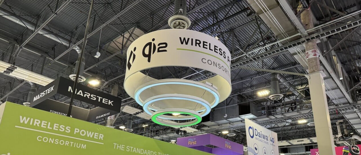 Qi2 booth at CES 2024