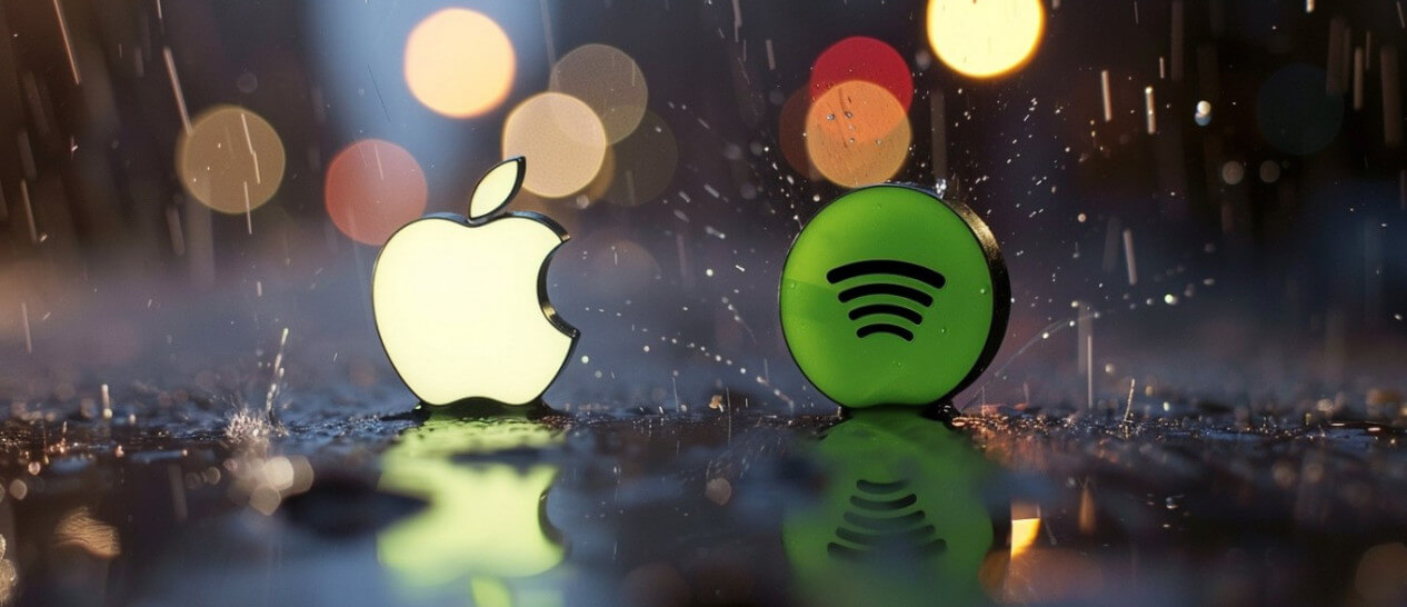 apple spotify logos