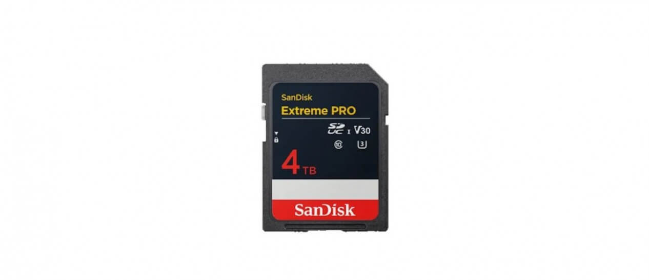 SD card SanDisk Extreme Pro 4TB 