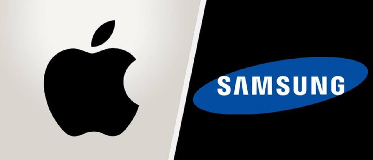 apple vs samsung logos
