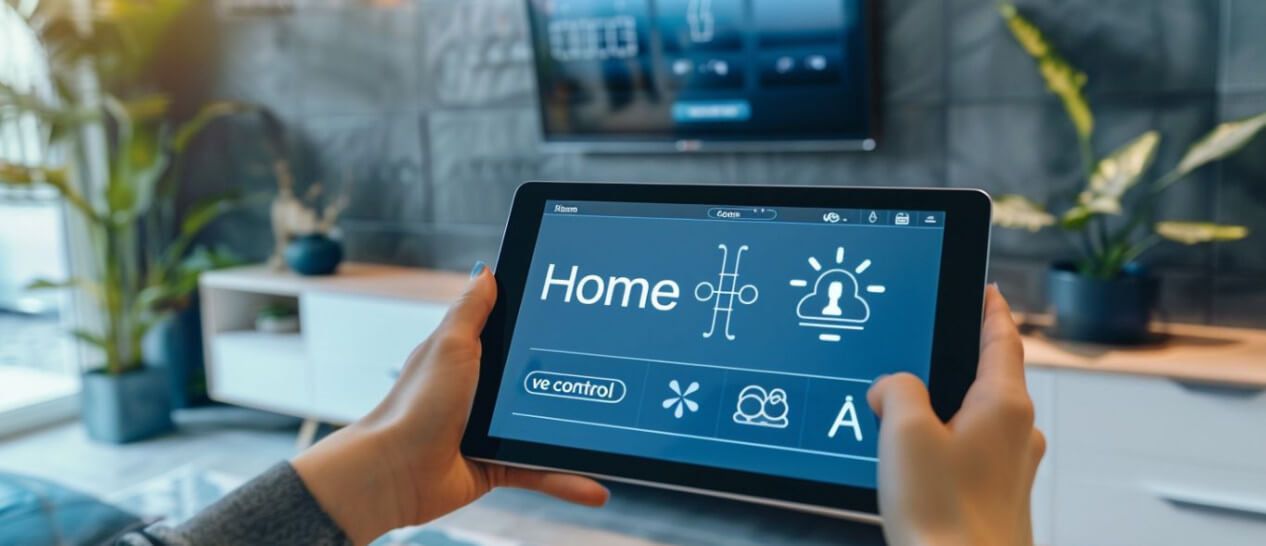 tablet screen smart home app