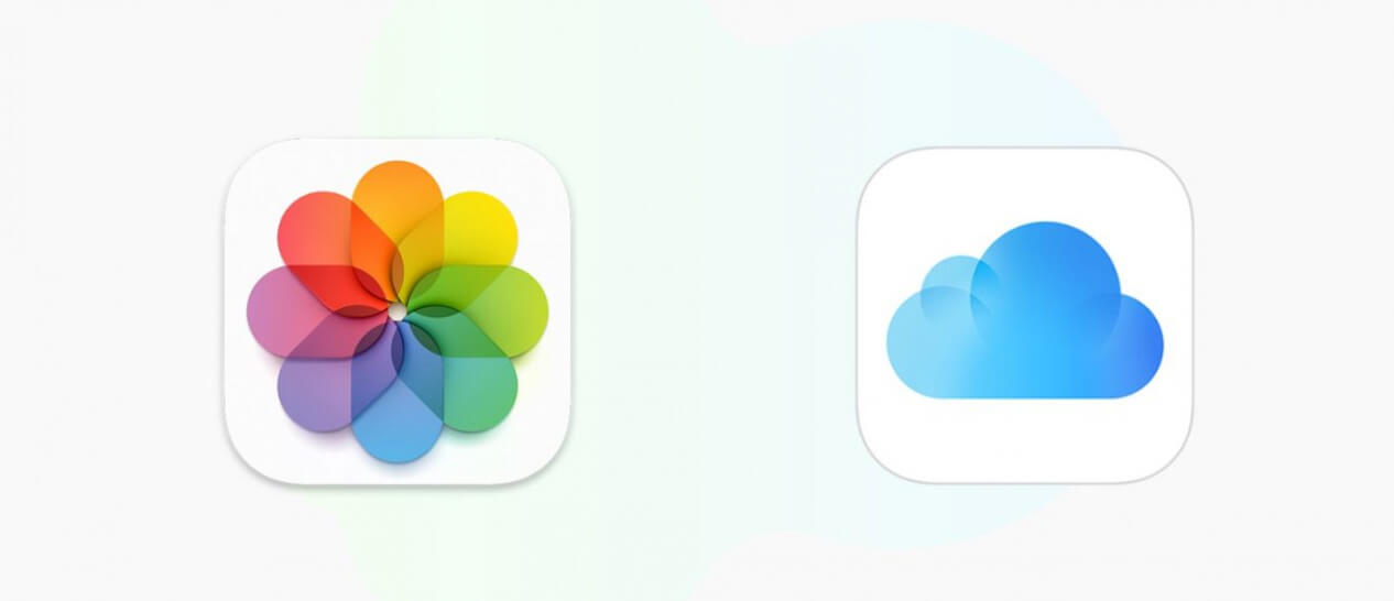 google photos & icloud logos