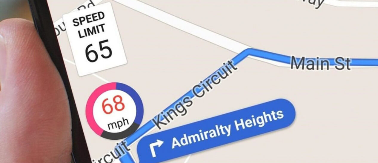 google maps speedometer ios iphone