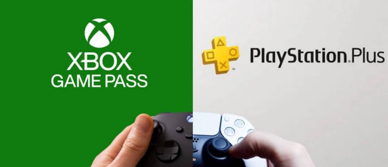 xbox game pass logo - ps plus logo