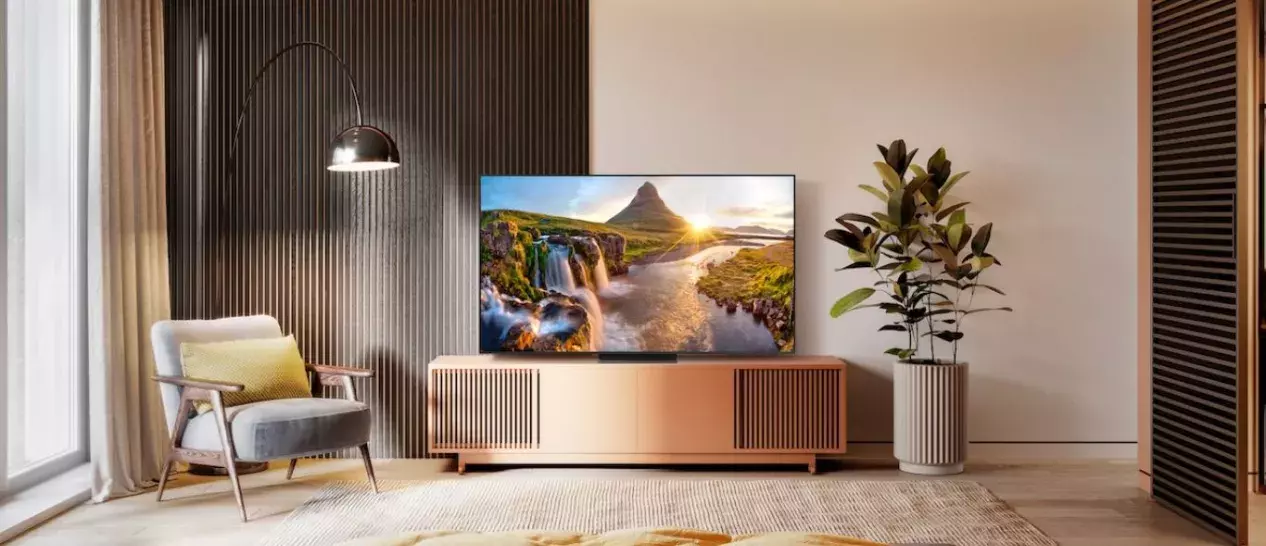 samsung smart tv in living room