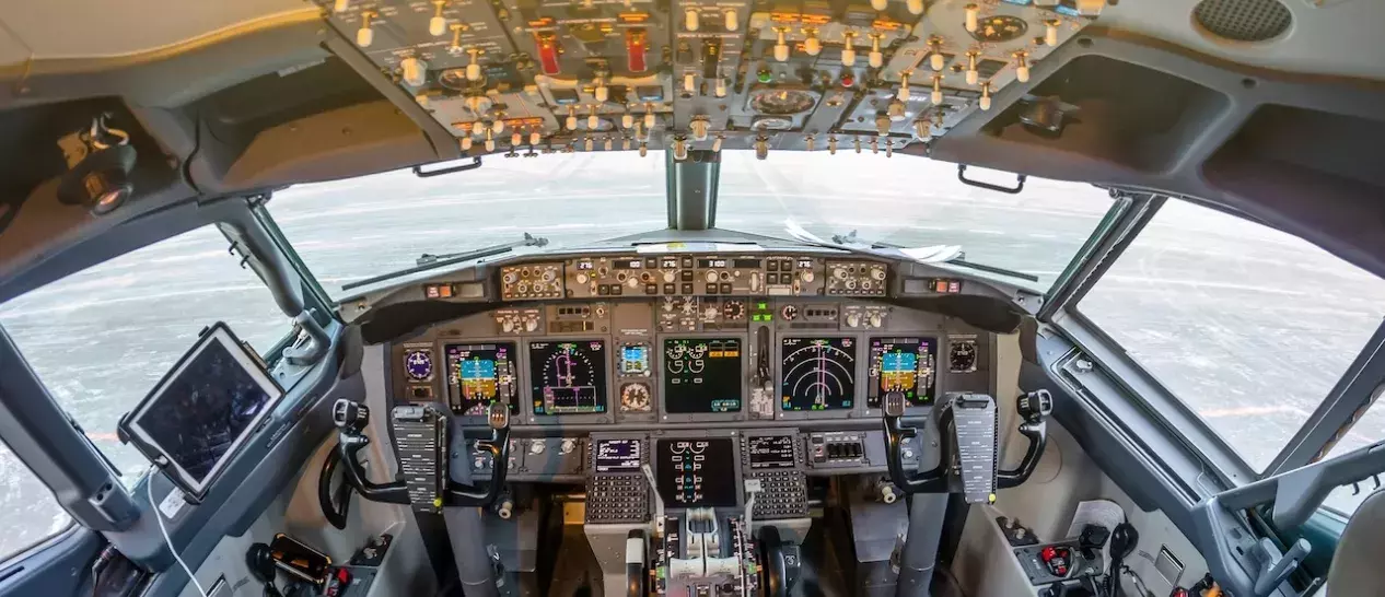 Φωτογραφία από εξομοιωτή αεροσκαφών BOEING