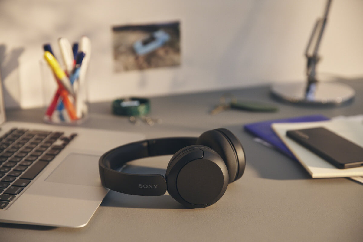 SONY WH-CH520 headphones on desk