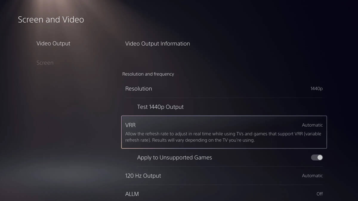 PS5 Discord menu