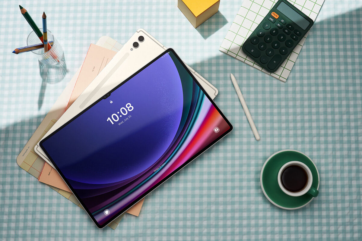 SAMSUNG Galaxy Tab S9 Series opened on desk