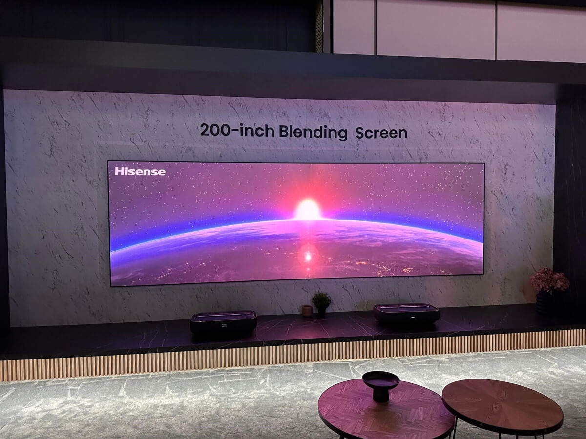 HISENSE 200" Blending Screen