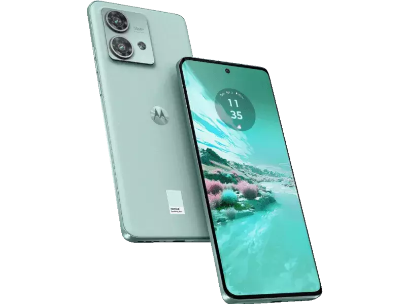 MOTOROLA Edge 40 Neo cyan color