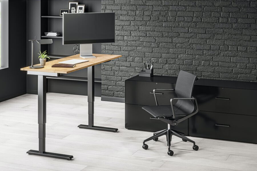 ergonomic adjustable desk and chair