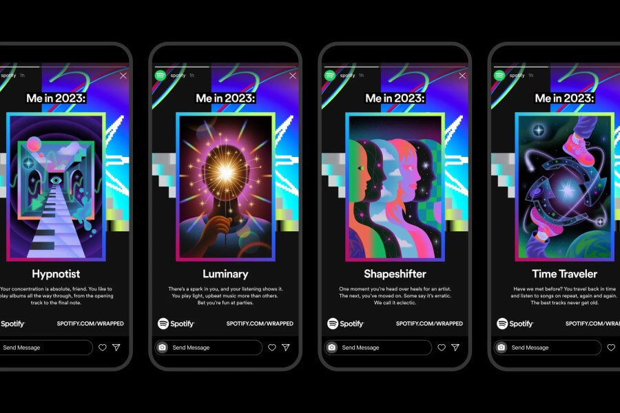 Spotify Wrapped 2023 screenshots