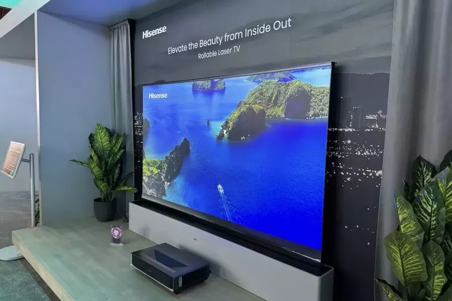HISENSE Rollable Laser TV HISENSE Rollable Laser TV