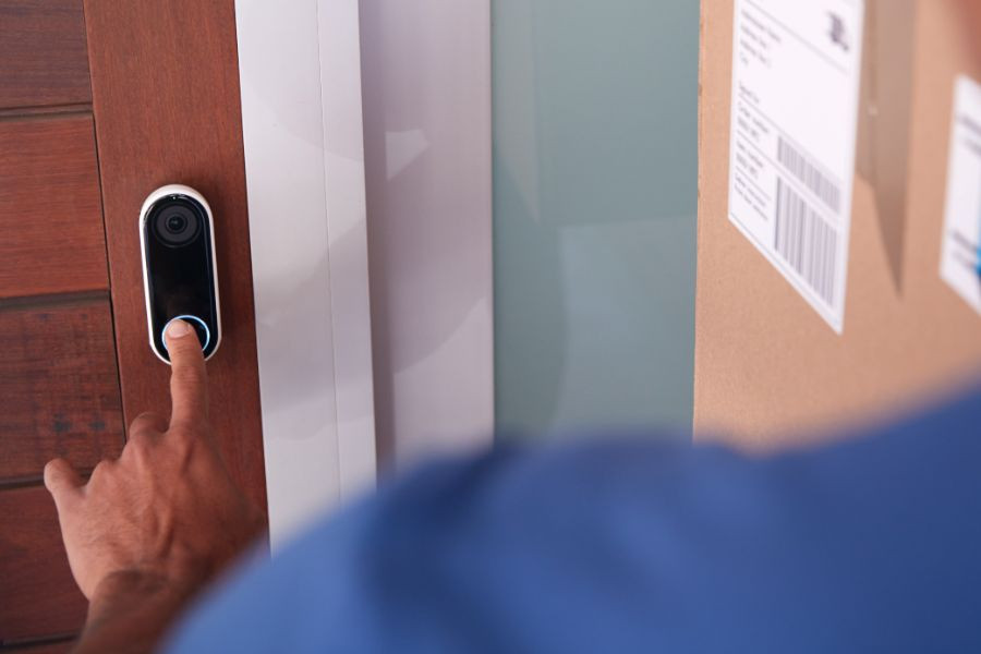 delivery guy smart doorbell