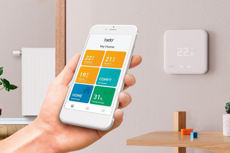 Smart heating-cooling smartphone app