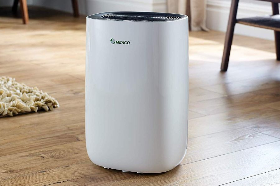 dehumidifier on floor