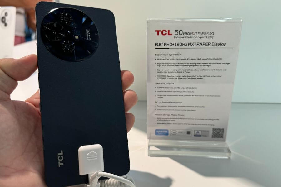 TCL 50 NXTPAPER 5G back side