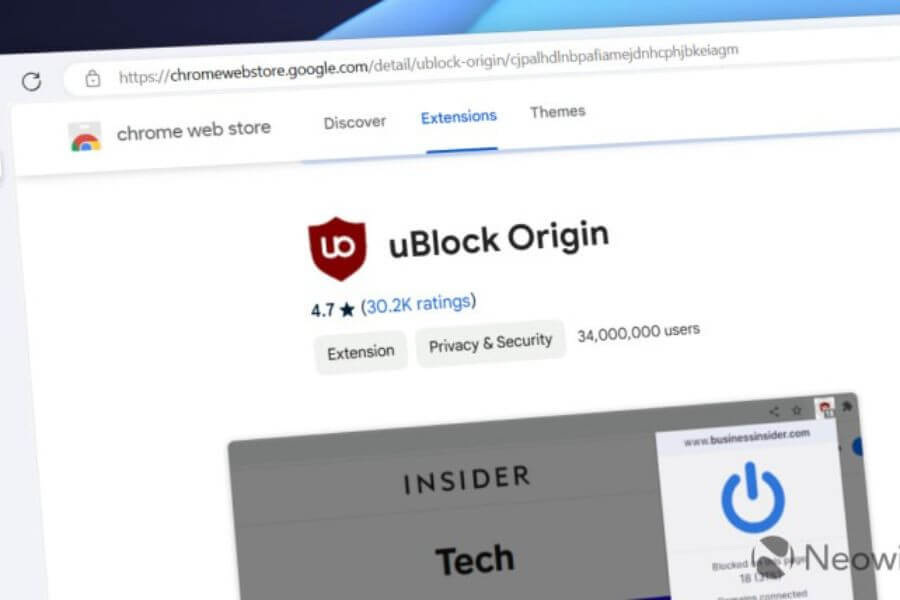 ublock extension for chrome