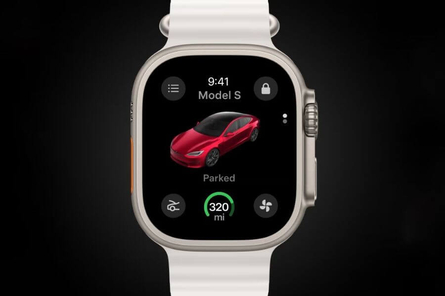 tesla apple watch