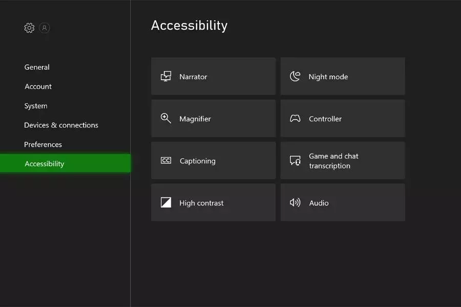 Όλες οι δυνατότητες προσβασιμότητας σε Xbox και PlayStation xbox accessibility settings menu