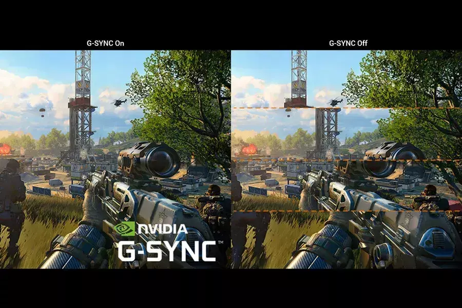 Το G-SYNC θα σου προσφέρει απολαυστικότερες εμπειρίες θέασης, κάνοντας το tearing παρελθόν οπότε αν η οθόνη σου το υποστηρίζει, συνιστά τεράστιο πλεονέκτημα Τεχνολογίες όπως το G-SYNC και το FreeSync θα κάνουν level up στην εμπειρία σου