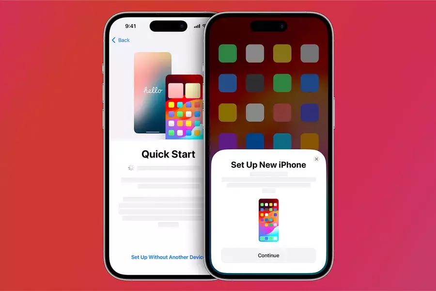 Αν επιλέξεις το Quick Start (που είναι και ο ευκολότερος τρόπος μεταφοράς του παλιού σου iPhone στο καινούριο), να έχεις τις δύο συσκευές πλάι-πλάι και συνδεδεμένες στην πρίζα Η διαδικασία Quick Start είναι ο πιο εύκολος τρόπος για να μεταφέρεις τα δεδομένα σου από το παλιό σου iPhone στο καινούριο