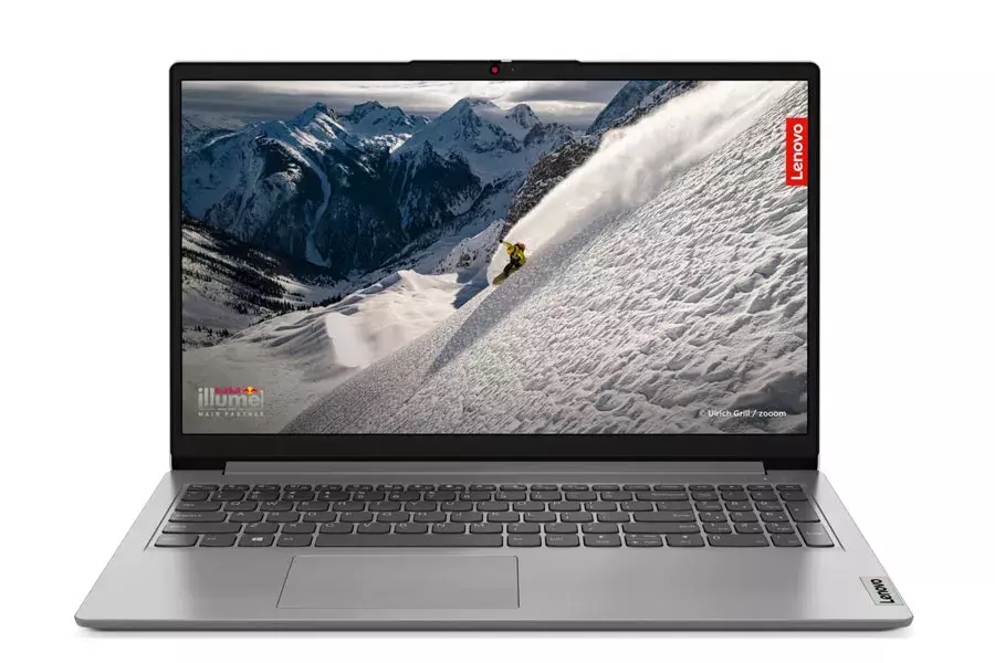 Το LENOVO IdeaPad 1 αποτελεί μία εξαιρετικά προσιτή συσκευή Windows 11 που θα καλύψει τις ανάγκες του απλού, καθημερινού χρήστη Ένα LENOVO IdeaPad 1 με την οθόνη ανοιχτή