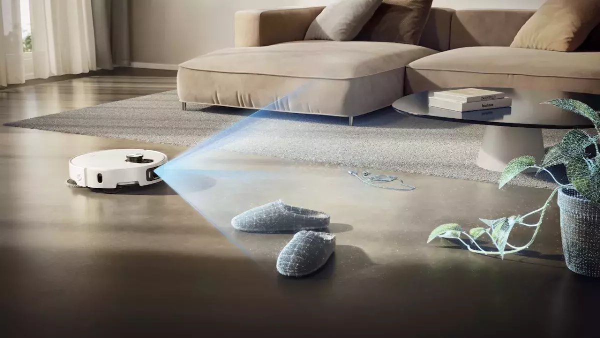 H XIAOMI Robot Vacuum 5 Pro ενσωματώνει τεχνολογία AI Obstacle Avoidance που αναγνωρίζει 200 είδη αντικειμένων και 47 διαφορετικές κατηγορίες ρύπων H σκούπα XIAOMI Robot Vacuum 5 Pro