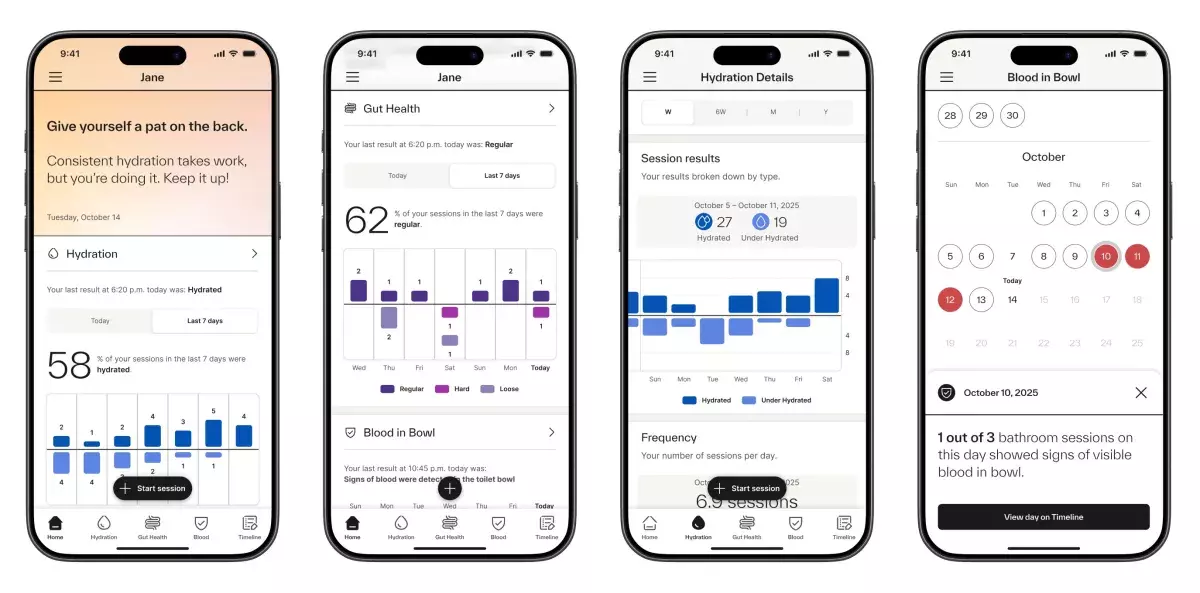 Μέσω του συνοδευτικού app του Dekoda, οι χρήστες μπορούν να παίρνουν χρήσιμες πληροφορίες για την κατάσταση του οργανισμού τους Το app του Dekoda της KOHLER
