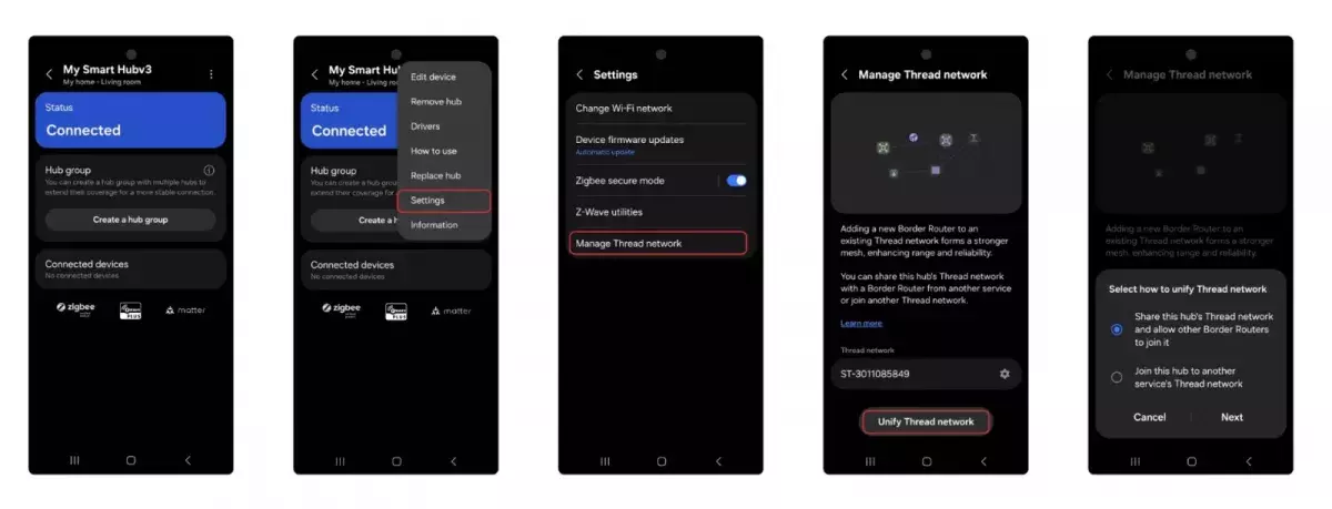 Το SmartThings της SAMSUNG υποστηρίζει πλέον την «αμφίδρομη ενοποίηση δικτύου Thread» απλοποιώντας σημαντικά τα πράγματα στο smart home Το νέο περιβάλλον του SmartThings app