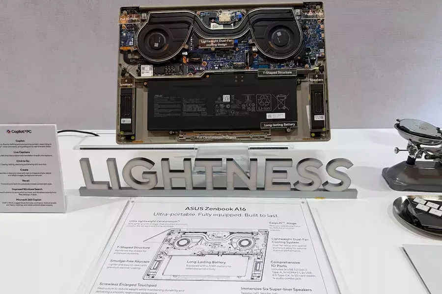 Ο σχεδιασμός των Zenbook της ASUS βάζει σε πρώτο πλάνο τη φορητότητα