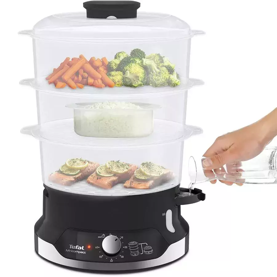 Ο ατμομάγειρας TEFAL VC2048 Ultracompact 9 l