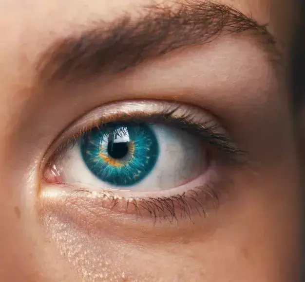 Κοντινό πλάνο ενός ανθρώπινου ματιού
